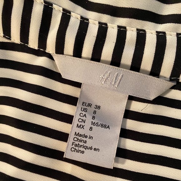 H&M Stipe Button Down Shirt - Picture 4 of 5